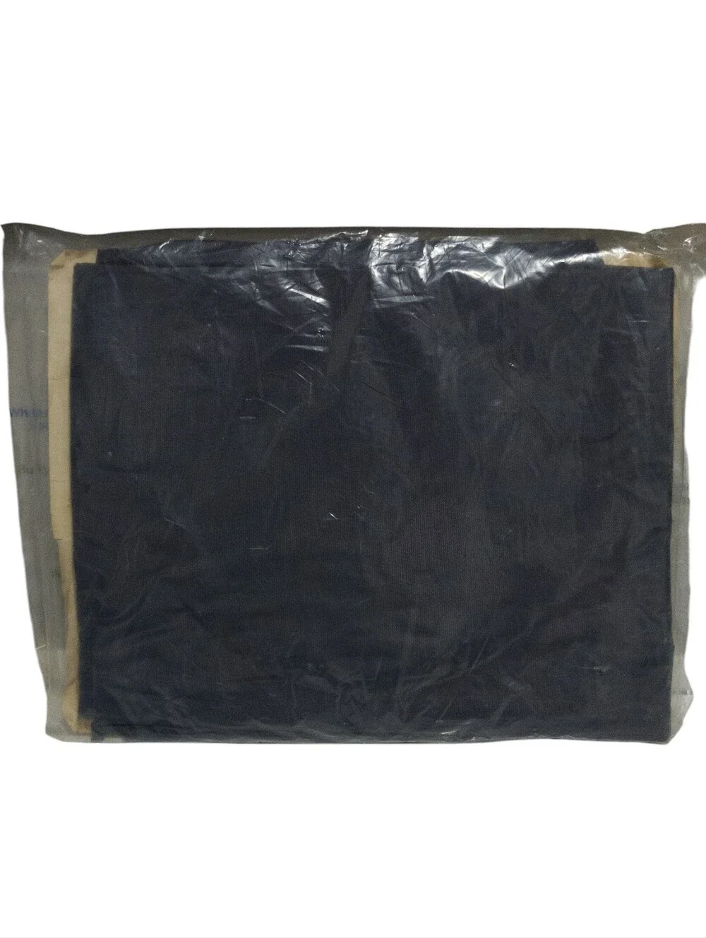 Vintage 70s On The Go Traveler Black Nylon NOS Dress Bag Jet Age
